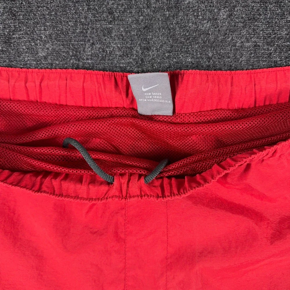Nike Swim Trunks Board Shorts Mesh Lined Red‎ Grey XXL Sportswear Y2K